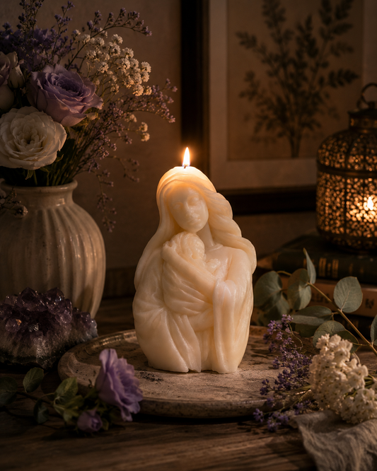 Mother pillar candle