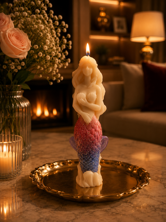 Mermaid candle